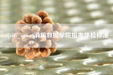 资兴消防救援学院报考体检标准