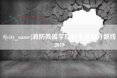 资兴消防救援学院招生录取分数线2019