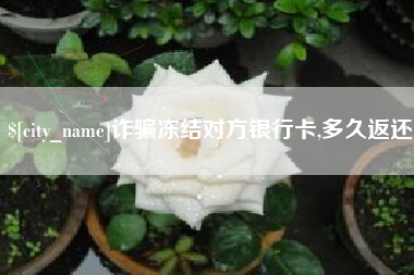 资兴诈骗冻结对方银行卡,多久返还