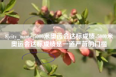 资兴5000米奥运会达标成绩-5000米奥运会达标成绩是一道严苛的门槛