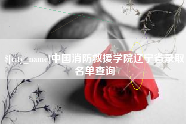 资兴中国消防救援学院辽宁省录取名单查询