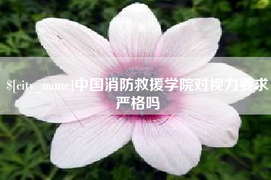 资兴中国消防救援学院对视力要求严格吗