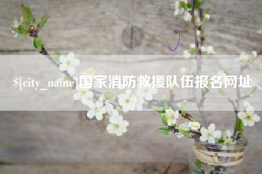 资兴国家消防救援队伍报名网址