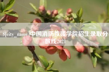 资兴中国消防救援学院招生录取分数线2021