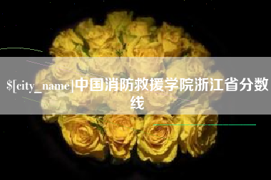 资兴中国消防救援学院浙江省分数线