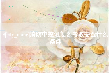 资兴消防中控证怎么考取需要什么条件