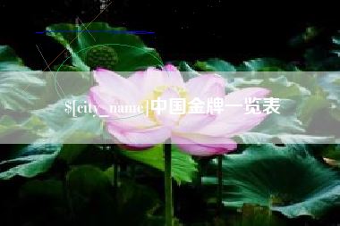 资兴中国金牌一览表