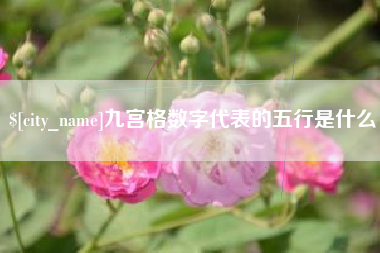 资兴九宫格数字代表的五行是什么