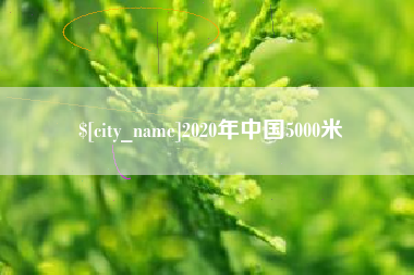 资兴2020年中国5000米