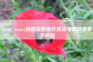 资兴消防设施操作员证考试题库多少道题